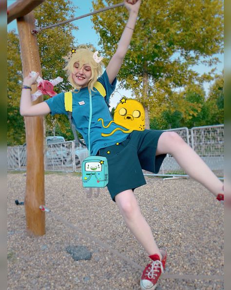 #adventuretime #finnthehuman #finncosplay Finn The Human Outfits, Finn Cosplay Adventure Time, Finn Adventure Time Cosplay, Adventure Time Inspired Outfits, Finn The Human Cosplay, Finn The Human Fanart, Finn Cosplay, Adventure Time Costume, Finn Mertens