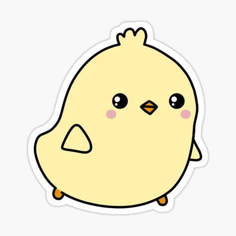 Cute Yellow Stickers, Red Angry Bird, Yellow Stickers, Yellow Aesthetic Pastel, Angry Bird, Cute Doodles Drawings, Doodles Drawings, Redbubble Designs, Sticker Cute