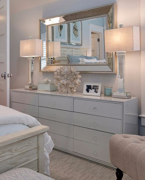 Be Astonished by the Boldest Bedroom Mirrors You Will Ever See  http://www.wallmirrors.eu/astonished-boldest-bedroom-mirrors/ Dresser Mirror, Bedroom Mirror, Bedroom Dressers, Beautiful Bedrooms, Dream Bedroom, Design Case, Home Fashion, Luxury Interior Design, New Room