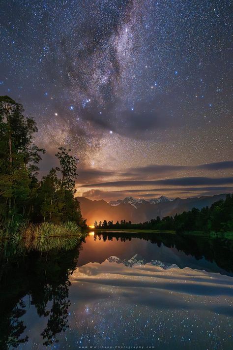 Iphone Stickers, New Zealand Landscape, Sky Mountain, New Zealand Travel, Banff National Park, Mountain Lake, Night Photography, Sky Photography, Night Skies