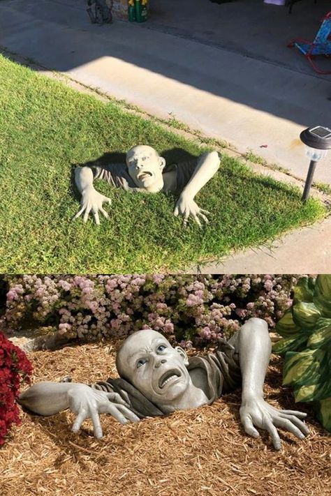 #scary Zombie Crawling Out Of Ground, Scary Halloween Decorations Indoor, Event Activities, Scary Halloween Decorations, Halloween Lights, Vintage Gothic, Halloween Decorations Indoor, Halloween Horror, Halloween Night