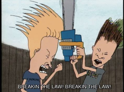 Beavis And Butthead Head Bang GIF - BeavisAndButthead HeadBang Beavis - Discover & Share GIFs Beavis And Butthead Quotes, Beavis And Butthead, White Claw, Rock And Roll Bands, Sharing Quotes, Birthday Meme, Futurama, Police Officers, Listening To Music