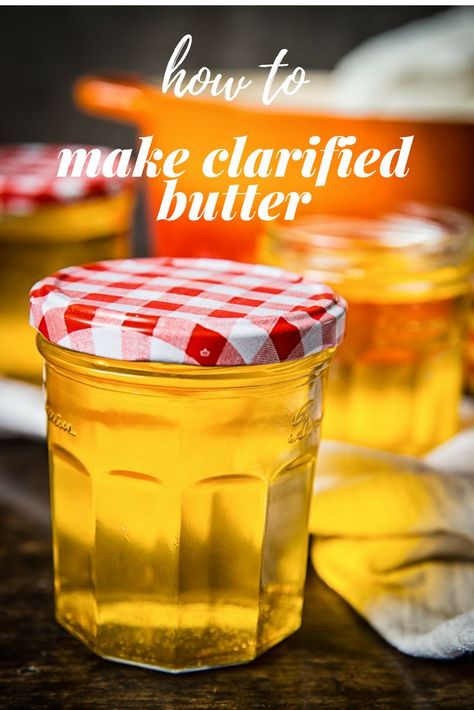 You can easily make clarified butter at home, which is dairy free, has higher smoking point and keeps for a long time without going rancid, not mention the delicious flavour! #clarifiedbutter #ghee Pickle Pepperoncini, Creamy Orzo Pasta, Pickled Pepperoncini, Easy Flatbread Recipes, Butter At Home, Creamy Orzo, Crispy Recipes, Easy Flatbread, Restaurant Style Recipes