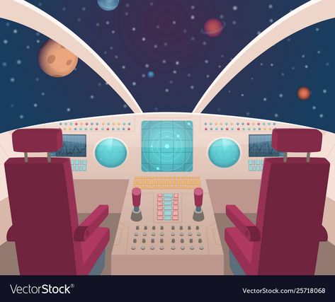 Rocket Ship Interior, Inside Spaceship Illustration, Inside Rocket Ship, Retro Spaceship Interior, Cockpit Illustration, Space Shuttle Interior, Inside Spaceship, Spaceship Cockpit, Panel Illustration