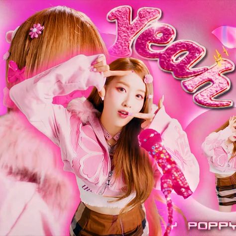 Sieun Poppy, Stayc Poppy, Poppy Music, 2000s Kpop, Stayc Kpop, Sieun Stayc, Stayc Sieun, Baby One More Time, Pink Y2k