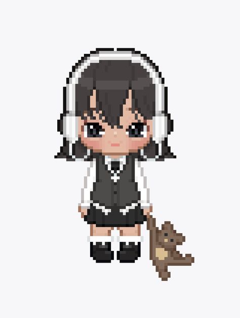 My Little Star Avatar, My Little Star Outfit Ideas Game, Pixel Girl, Pixel People, My Little Star, Pixel Characters, Overlays Cute, Pix Art, Star Character