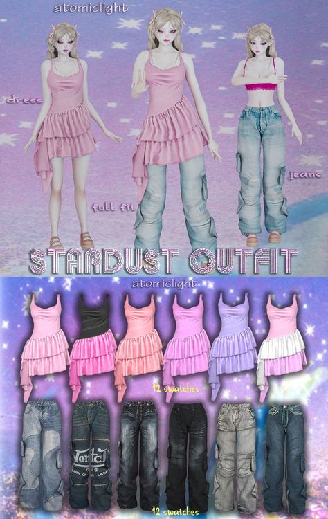 Stardust Outfit, Sims Finds, San Myshuno, Clothes Cc, Sims 4 Cas Mods, Sims Packs, Cc Clothes, Pelo Sims, Free Sims 4