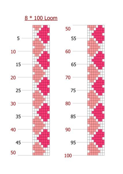 Bead Loom Patterns 9 Rows, 7 Row Bead Loom Patterns, Simple Bead Loom Patterns, Beading Bracelets Ideas, Loom Bracelet Patterns Free, Square Stitch Beading Patterns, Bead Loom Designs Free Pattern, Bracelet Loom Patterns, Loom Beading Patterns Free