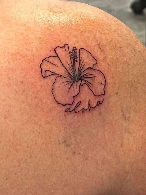 Melanie and I are bringing home permanent souvenirs. 😁😁 Aloha!! 🤙🏼🏝️ Flowers Ankle Tattoo, Hawaiian Flower Tattoos, Hawaiian Tattoo, Hawaiian Flowers, Ankle Tattoo, Flower Tattoos, Tattoos, Flowers, Ankle Tattoos