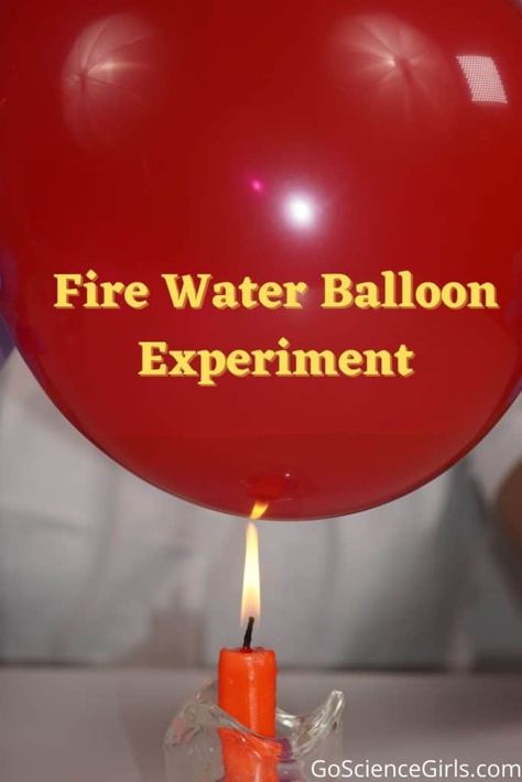 Learn how balloon with water does not burst when exposed to fire. How thermal conductivity helps to transfer the heat from latex to the water. Check out this cool physics experiment. Fire Experiments For Preschoolers, Fire Science Experiments Kids, Fire Experiments For Kids, Thermal Energy Experiments, Expirements For Kids, Balloon Science Experiments, Science Fair Experiments, Project Science, Balloon Experiment