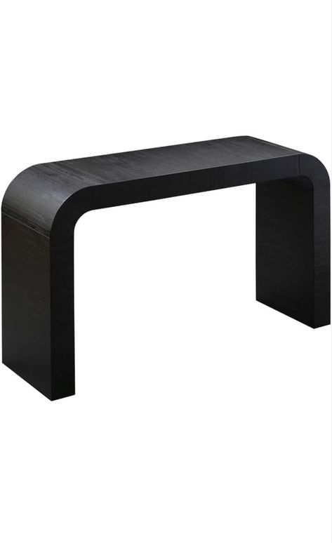 Hump Console Table (Black) Hump Console Table, Living Room Accent Table, Curved Console Table, Curved Console, Console Table Black, Table Entryway, Tov Furniture, Black Living Room, Living Room Accent Tables