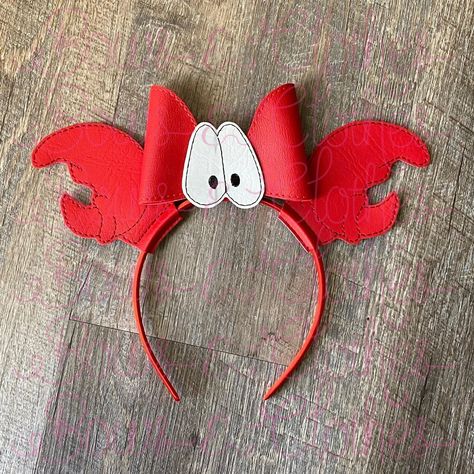 Sebastian Crab, Sebastian Disney, Chalkboard Fabric, Disney Diy Crafts, Diy Mickey Ears, My Account Page, Mermaid Crafts, Disney Mickey Ears, Crab Claws