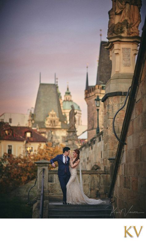 Prague Wedding, Prague Photography, Dawn Sunrise, Wedding Photo Session, Engaged Couple, Gorgeous Couple, Fine Art Portraits, Golden Light, Beautiful Sunrise