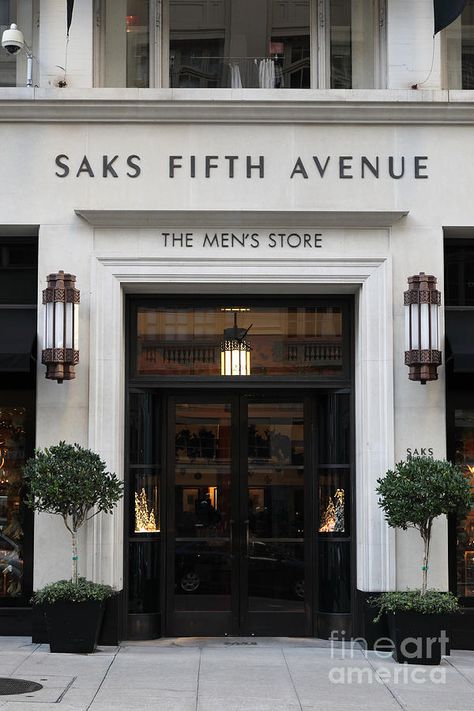 Saks Fifth Avenue Store, Classic Elevation, Bakery Design Interior, Shop Facade, Storefront Design, Hotel Entrance, Ceiling Light Design, Salon Interior Design, Art And Photography