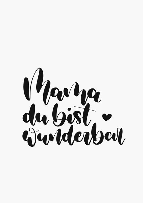 Beste Mama, Quote Inspiration, Brush Lettering, Stardust, Special Event, Hand Lettering, Inspirational Quotes, Cricut, Let It Be