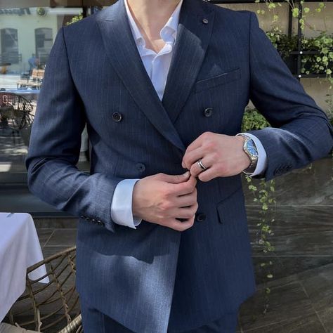 Blue Suit Aesthetic, Wattpad Vibes, Navy Blazer Outfits, Blue Outfit Men, Suit Aesthetic, Dreamland Billionaires, Blazer Outfits Men, Rich Aesthetic, Inheritance Games