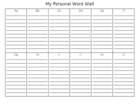 Personal Word Wall Portable Word Wall, Word Wall Template, Portable Word Walls, Jan Richardson, Animal Management, Word Wall Activities, Personal Word Wall, Planner Books, 3rd Grade Writing