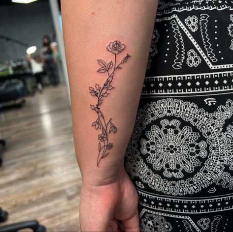 Fine Line tattoo idea rose narcissus holly snowdrop Holly Narcissus Flower Tattoo, Rose And Holly Tattoo, Holly And Rose Tattoo, Fine Line Tattoo Snowdrop, Snowdrop And Rose Tattoo, Narcissus Holly Flower Tattoo, Narcissus And Holly Flower Tattoo, Holly And Narcissus Tattoo, Holly Tattoo Flowers