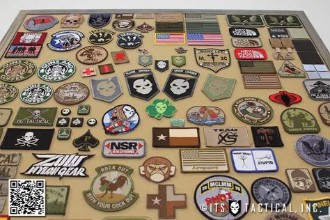 Running Out of Room for Your Morale Patches? Make a DIY Morale Patch Display Frame! Morale Patch Display, Manly Office, Patch Display, Moral Patches, Patches Display, Badge Collection, Patch Collection, Morale Patches, Collection Ideas