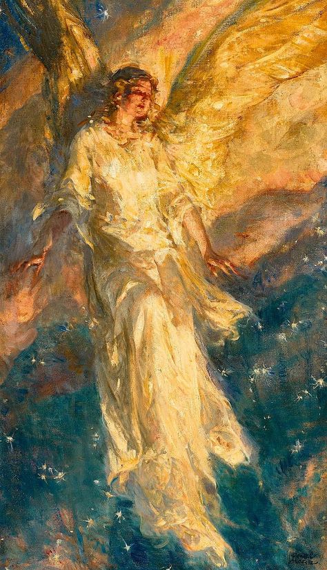 Angel Impressionist Painting, Classical Angel Paintings, Angel Classic Art, Angle Paintings Classic, Classical Angel Art, Angel Old Painting, Angels Art Painting, Angle Aesthetic Art, Angels Oil Painting