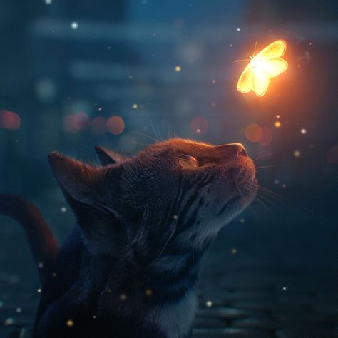 Steam Workshop :: Cat Looking at Glowing Butterfly Animated Desktop Backgrounds, Glowing Butterfly, Butterfly Live, D.va Overwatch, Wallpaper Engine, Rain Wallpapers, Butterfly Poster, More Wallpaper, Wallpaper Pictures