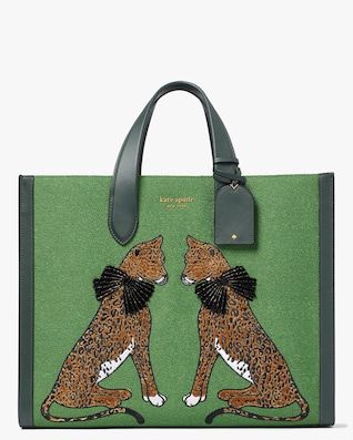 Kate Spade Leopard Purse, Leopard Purse, Leopard Tote, Dried Basil, Velvet Bows, Leopard Bag, Dog Clip, Fabric Inspiration, Designer Totes