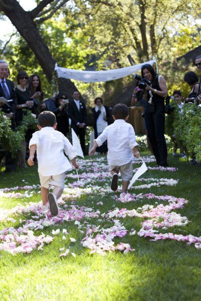 Runaway ring bearers ;) - Saratoga Wedding from Zoom Photography + Razor Byrne Video Productions Zoom Photography, Groomsmen Photography, Bridal Party Flowers, Ring Bearers, Slice Of Heaven, One Fine Day, Flower Girl Gifts, Bridesmaids And Groomsmen, The Vault