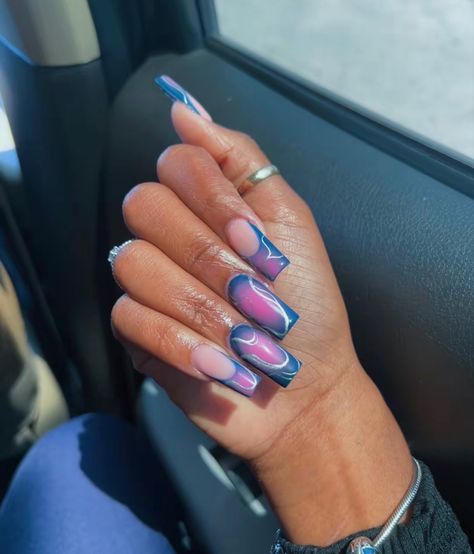 Frank Ocean Nails, Ocean Inspired Nails, Ocean Nails, Aura Nails, Inspired Nails, Ocean Inspired, Frank Ocean, Ocean Inspiration, Nails Makeup