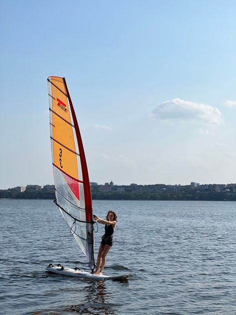 windsurfing, sail, techno293, girl, waves Wind Surfing, Paradise On Earth, Windsurfing, Summer 24, Small Things, Photography Inspo, Water Sports, Summer 2024, Sailing