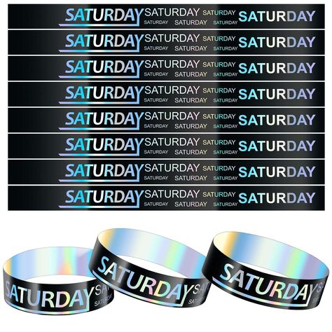 PRICES MAY VARY. Generous Quantity for Big Parties: our package includes a generous number of 600 black event wristbands; These are ideal not only for festive gatherings with family and friends, but also large events like concerts, festivals, sporting events, and conventions; Never worry about running out, our party wristbands are suitable for crowd management One Size Fits Most Person: coming in a universal size of about 9.84 x 0.75 inches/ 25 x 1.9 cm, these plastic bracelets wristbands comfor Plastic Bracelets, Party Wristbands, Large Events, Custom Wristbands, Festival Bracelets, Black Office, Wristband Bracelet, Big Party, Day Of The Week