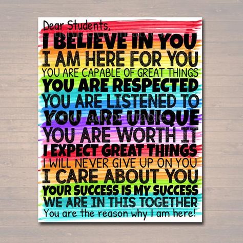 Dear Students Classroom Teacher Poster Sign, School Counselor Digital Art, School Social Worker, Principal Office Decor, INSTANT DOWNLOAD Principal Office, Teacher Classroom Posters, Principal Office Decor, Counselor Posters, Teacher Poster, School Guidance Counselor, School Counselor Office, Principals Office, Teacher Posters