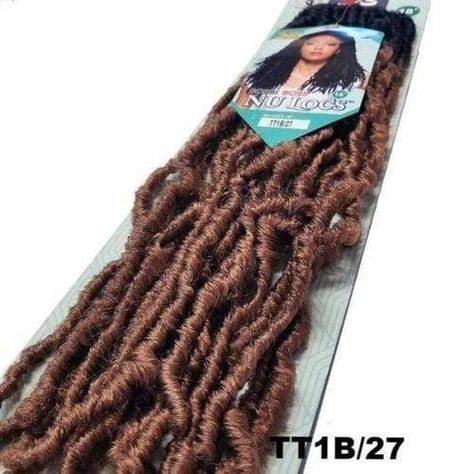 Bobbi Boss Crochet Hair Nu Locs 18" is a beautiful and natural loc extension. You can easily buy packets of crochet hair that come in packs of 18" lengths and use them for your own styling needs. The hair is available in curly textures, providing the versatility and realism you need for your special day. They are made of an affordable synthetic material that you can wear all day long without having to worry about it melting under too much heat or humidity! These faux locs offer huge relief from Crochet Locs Hair, Braid Locs, Faux Locs Styles, Crochet Locs, Locs Styles, Cute Box Braids, Locs Crochet, Protective Hairstyles For Natural Hair