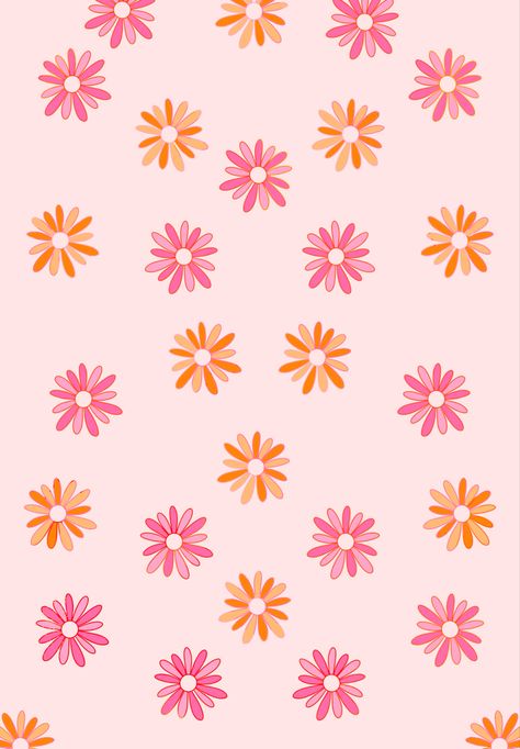 #wallpaper #brightcolors #retro #pinkandorange Aesthetic Pink Homescreen Wallpaper, Aesthetic Wallpaper Pink And Orange, Pink And Orange Flowers Wallpaper, Pink And Orange Aesthetic Wallpaper, Monthly Backgrounds, Neat Wallpapers, Pink And Orange Wallpaper, Ipad Makeover, Wallpaper Corazones