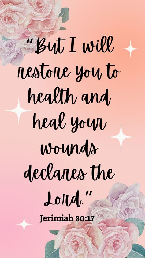 Thankful To God For Healing Quotes, Healing And Restoration Quotes, Lord Heal Me Quotes, Heal My Body Lord, Faith And Healing Quotes, God Will Heal Me Quotes, Blessings For Good Health, Scripture Of Healing, Scriptures Of Healing Faith