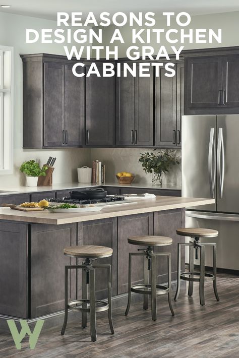 Charcoal Kitchen Cupboards, Gray Stain Cabinets Kitchen, Grey Wood Grain Kitchen Cabinets, Smokey Gray Cabinets, Gray Stained Cabinets Kitchen, Grey Stain Kitchen Cabinets, Gray Stain Kitchen Cabinets, Dark Grey Stained Kitchen Cabinets, Graphite Kitchen Cabinets