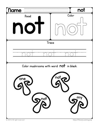 Sight Word Worksheet, Asd Classroom, Words Worksheet, Pre Primer Sight Words, The Sight Word, Learning Sight Words, Sight Word Worksheets, Sight Words Kindergarten, Sight Word Practice