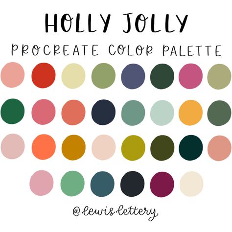 Christmas Pallet Ideas Color, Color Palettes For Procreate, Procreate Pallets, Christmas Colour Palette, Color Palette Winter, Calligraphy Graphic Design, Color Journal, Jewel Tone Color Palette, Pro Create