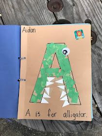 Alphabet Book For Preschool, Homemade Alphabet Book, Letter T Books Preschool, A Crafts For Toddlers Letter, Activities With Letter A, Alphabet Books For Preschool To Make, Abc Books Preschool, Alphabet Art Projects, Abc Crafts For Toddlers