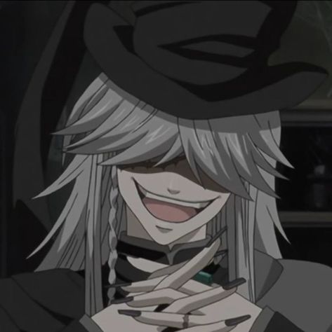 Dark Anime Pfp, Black Butler Undertaker, Black Butler Grell, Black Butler 3, Black Butler Ciel, Black Butler Anime, Black Butler Kuroshitsuji, Butler Anime, Drawing Anime Clothes