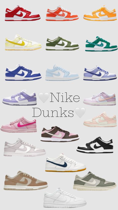 Nike dunks✨ #nike #dunks #nikedunks #justdoit #ilovenike #shoes #shoeinspo #shoesinspo #shoesilove #wishlist #wishshoes Unique Nike Dunks, Dunks Shoes Outfit, Dunk Lows Outfit, Nike Dunk Low Outfit Woman, Dunk Collection, Dunk Low Outfit Women, Nike Dunk Low Outfit, Nike Dunk Lows, Dunk Lows