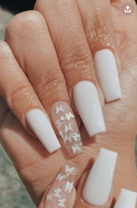 Capsule Nails Acrylic, Short Coffin Nails Designs, Butterfly Nails, Punk Nails, Diy Acrylic Nails, Ombre Acrylic Nails, Simple Acrylic Nails, Classy Acrylic Nails, Short Square Acrylic Nails