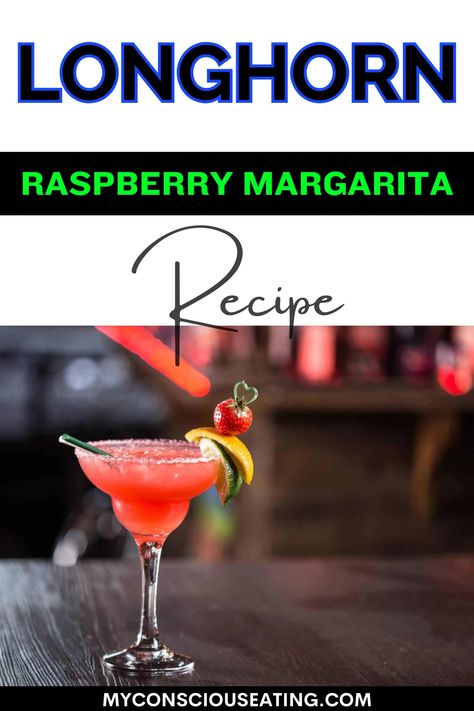 Raspberry margarita in a margarita glass Raspberry Margarita Recipe, Longhorn Steakhouse Recipes, Grilled Vegetable Skewers, Raspberry Margarita, Steakhouse Recipes, Salsa Salad, Spicy Shrimp Tacos, Queso Dip Recipes, Vegetable Skewers