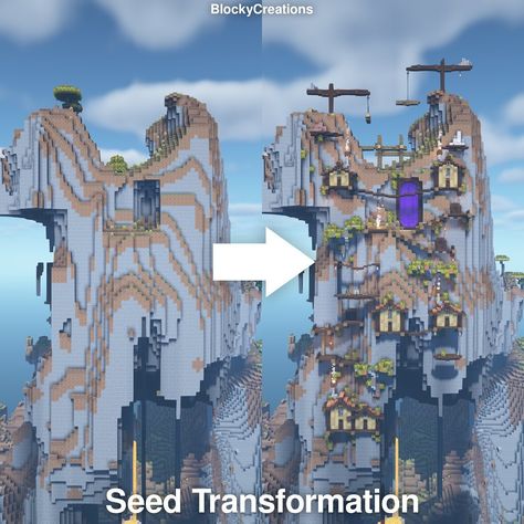 BlockyCreations|Minecraft (@blockycreations) posted on Instagram: “Today I’ve got for you my seed transformation - enjoy 😃 Seed: 123123 Coordinates: X: -2350 Z: 600 — •Version: 1.16.5 •Shaders: BSL…” • Apr 28, 2021 at 4:03pm UTC Blockycreations Minecraft, Minecraft Coordinates, Minecraft Seeds, Minecraft 1, Minecraft Builds, Minecraft Houses, Mount Rushmore, You And I, Minecraft