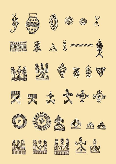 Godana Art, Traditional Tattoo Symbols, Croatian Tattoo, Ethnic Tattoo, Berber Tattoo, Small Tats, Spiritual Tattoos, Poke Tattoo, Letter Form