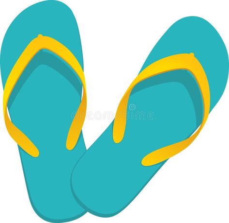 Flip Flop Illustration, Hydroflask Painting, Flip Flop Art, Scrapbook Images, Beach Illustration, Summer Painting, Summer Flip Flops, Acrylic Painting Tutorials, Gumball Machine