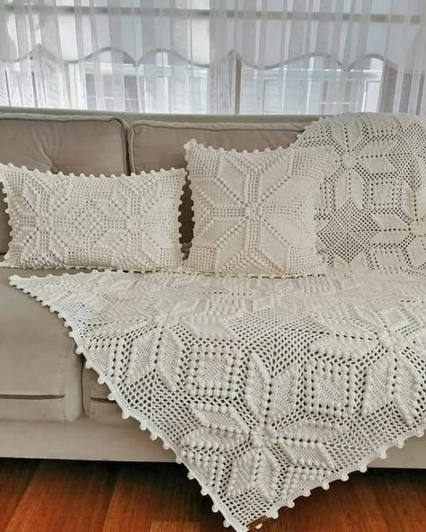 Crochet Knit Blanket, Cushion Cover Pattern, Crochet Table Runner Pattern, Crochet Pillow Cover, Crochet Cushion Cover, Crochet Pillow Pattern, Easy Crochet Stitches, Crochet Bedspread, Sofa Throw Blanket