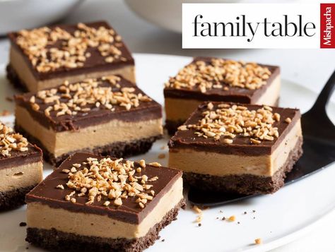 Coffee Peanut Butter Sheet Pan Dessert | Recipes | Kosher.com Recipes For Dutch Oven, Sheet Pan Dessert, Coffee Peanut Butter, Blueberry Bars, Chocolate Cobbler, Roasted Artichoke, Dairy Desserts, Chocolate Sandwich Cookies, Chocolate Sandwich