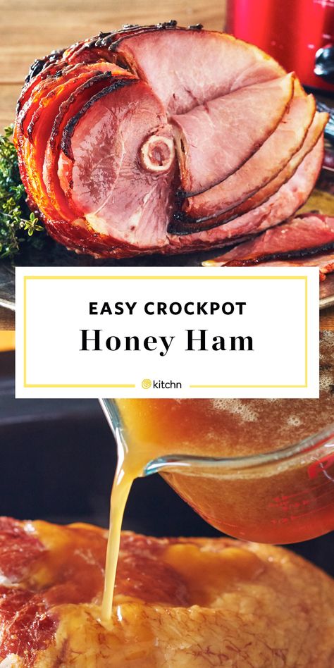 Slow Cooker Ham Recipe Slow Cooker Ham Recipes, Homemade Glaze, Cook A Turkey, Honey Glazed Ham, Crockpot Ham, Slow Cooker Ham, Turkey Leg, Honey Ham, Honey Baked Ham