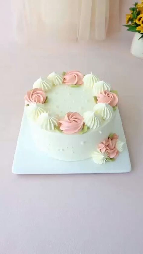 Cake Models Birthday, Birthday Cake Models, Simple Cake Design, Rose Birthday Cake, Birthday Cake For Women Simple, Simple Birthday Cake Designs, Rose Cake Design, Model Cake, Indian Cake