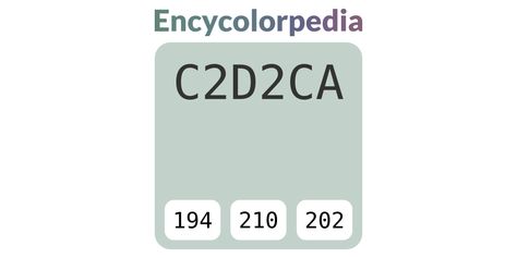 Benjamin Moore Palladian Blue / HC-144 / #c2d2ca Hex Color Code Cloverdale Paint, Palladian Blue Benjamin Moore, Munsell Color System, Pittsburgh Paint, Palladian Blue, Porter Paint, Crown Paints, Hexadecimal Color, Kelly Moore